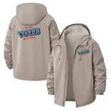 Your Vote Matters Unisex Full-Zip Printed Waterproof Hooded Windbreaker