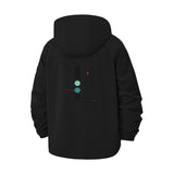 Minimal Geometric Elements Unisex Full-Zip Printed Waterproof Hooded Windbreaker