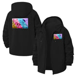 Tropical Parrot Collage Unisex Full-Zip Printed Waterproof Hooded Windbreaker