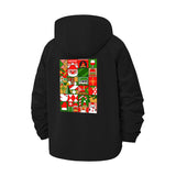 Holiday Icons Unisex Full-Zip Printed Waterproof Hooded Windbreaker