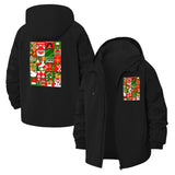 Holiday Icons Unisex Full-Zip Printed Waterproof Hooded Windbreaker