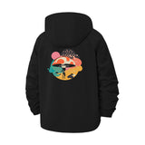 Surreal Landscape Unisex Full-Zip Printed Waterproof Hooded Windbreaker