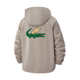Capybara and Crocodile Unisex Full-Zip Printed Waterproof Hooded Windbreaker