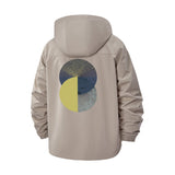Geometric Abstract Unisex Full-Zip Printed Waterproof Hooded Windbreaker