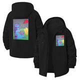 Surreal Art Unisex Full-Zip Printed Waterproof Hooded Windbreaker