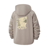 Dancing Animal Heads Unisex Full-Zip Printed Waterproof Hooded Windbreaker