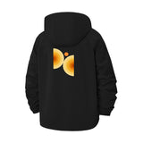 Geometric Circles Unisex Full-Zip Printed Waterproof Hooded Windbreaker