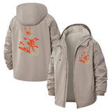 Motocross Fox Unisex Full-Zip Printed Waterproof Hooded Windbreaker