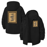 Fish Illustration Unisex Full-Zip Printed Waterproof Hooded Windbreaker