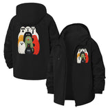 Cute Animal Group Unisex Full-Zip Printed Waterproof Hooded Windbreaker