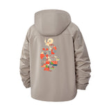 Geometric Animal Unisex Full-Zip Printed Waterproof Hooded Windbreaker