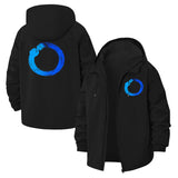 Abstract Brushstroke Unisex Full-Zip Printed Waterproof Hooded Windbreaker