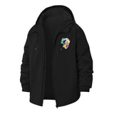 Anime-Inspired Collage Unisex Full-Zip Printed Waterproof Hooded Windbreaker