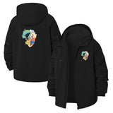 Anime-Inspired Collage Unisex Full-Zip Printed Waterproof Hooded Windbreaker