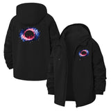Cosmic Galaxy Unisex Full-Zip Printed Waterproof Hooded Windbreaker