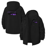 Graffiti Skyline Unisex Full-Zip Printed Waterproof Hooded Windbreaker