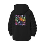 Abstract Psychedelic Art Unisex Full-Zip Printed Waterproof Hooded Windbreaker