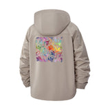 Abstract Psychedelic Art Unisex Full-Zip Printed Waterproof Hooded Windbreaker