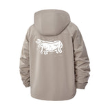 Sketch Cow Unisex Full-Zip Printed Waterproof Hooded Windbreaker