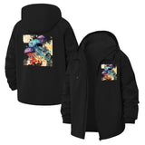 Jellyfish Art Unisex Full-Zip Printed Waterproof Hooded Windbreaker