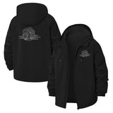 Melting Camera Unisex Full-Zip Printed Waterproof Hooded Windbreaker