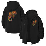 Geometric Elephant Unisex Full-Zip Printed Waterproof Hooded Windbreaker