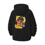 Abstract Family Portrait Unisex Full-Zip Printed Waterproof Hooded Windbreaker