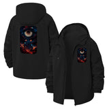 Surreal Cosmic Eye Unisex Full-Zip Printed Waterproof Hooded Windbreaker