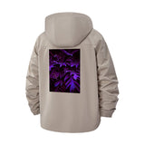 Neon Botanical Unisex Full-Zip Printed Waterproof Hooded Windbreaker