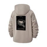 Celestial Coffee Unisex Full-Zip Printed Waterproof Hooded Windbreaker
