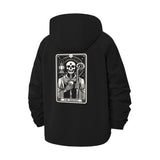 Tarot Card Motif Unisex Full-Zip Printed Waterproof Hooded Windbreaker