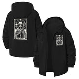 Tarot Card Motif Unisex Full-Zip Printed Waterproof Hooded Windbreaker