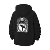 Mystical Raven Unisex Full-Zip Printed Waterproof Hooded Windbreaker