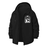 Mystical Raven Unisex Full-Zip Printed Waterproof Hooded Windbreaker
