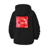 Abstract Mosaic Unisex Full-Zip Printed Waterproof Hooded Windbreaker