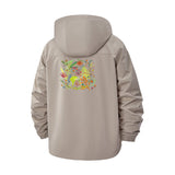 Tropical Jungle Unisex Full-Zip Printed Waterproof Hooded Windbreaker