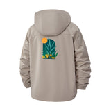 Tropical Sunset Unisex Full-Zip Printed Waterproof Hooded Windbreaker