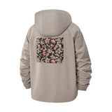 Botanical Floral Unisex Full-Zip Printed Waterproof Hooded Windbreaker