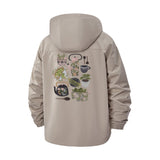 Botanical Kitchen Unisex Full-Zip Printed Waterproof Hooded Windbreaker