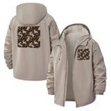 Mushroom Forest Unisex Full-Zip Printed Waterproof Hooded Windbreaker
