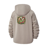Botanical Garden Unisex Full-Zip Printed Waterproof Hooded Windbreaker
