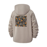 Botanical Garden Unisex Full-Zip Printed Waterproof Hooded Windbreaker