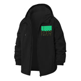 Sunflower Field Unisex Full-Zip Printed Waterproof Hooded Windbreaker