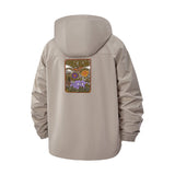 Wildflower Meadow Unisex Full-Zip Printed Waterproof Hooded Windbreaker
