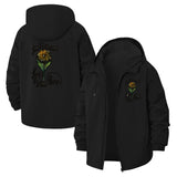 Sunflower Love Unisex Full-Zip Printed Waterproof Hooded Windbreaker