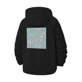 Botanical Forest Unisex Full-Zip Printed Waterproof Hooded Windbreaker