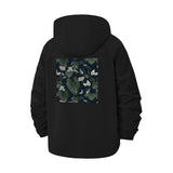 Tropical Leaves Unisex Full-Zip Printed Waterproof Hooded Windbreaker