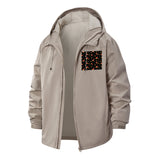 Retro Snack Icons Unisex Full-Zip Printed Waterproof Hooded Windbreaker