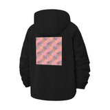 Geometric Graphic Unisex Full-Zip Printed Waterproof Hooded Windbreaker
