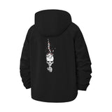 Mystical Skull Unisex Full-Zip Printed Waterproof Hooded Windbreaker